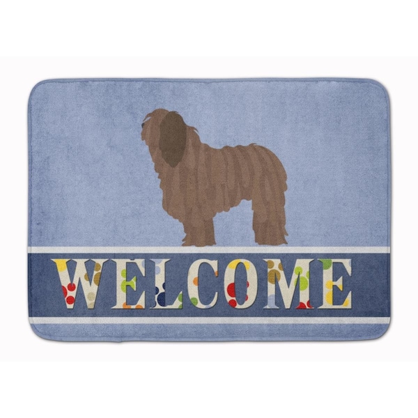 Carolines Treasures Bergamasco Shepherd Welcome Machine Washable Memory Foam Mat BB8291RUG - main
